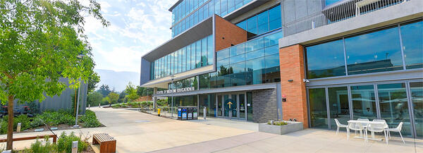 SOM Ed 2 building from plaza