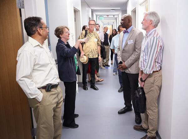 Clinical faculty on a tour of the CSPC