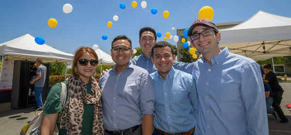 Staff and faculty at appreciation event