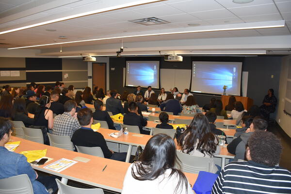 Student panel at Open House 2