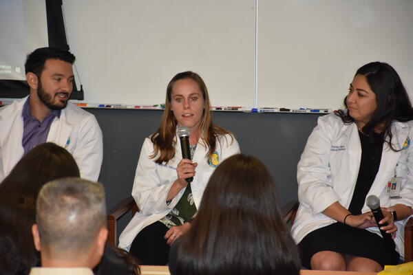 Student panel at Open House