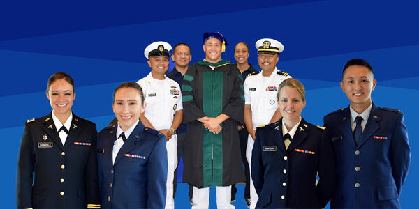 UCR SOM graduates in uniform