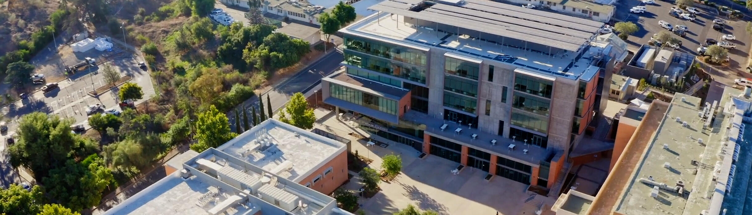 Drone view of the SOM Education Building